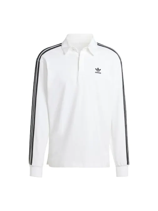 Футболка-поло Adidas Adicolor для регби, азиатский размер — изображение 1 из 2, белый