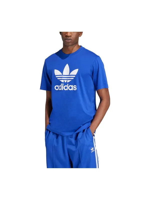 Футболка adicolor trefoil футболка азиатские размеры Adidas — изображение 1 из 2, синий