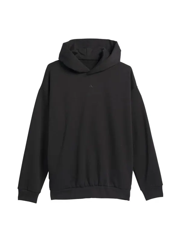Толстовка basketball hoodie 'black red' Adidas — изображение 1 из 2, черный/красный