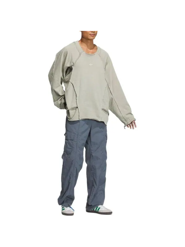 Штаны оригиналы x обычные люди спортивные штаны азиатские размеры Adidas — изображение 2 из 4, серый