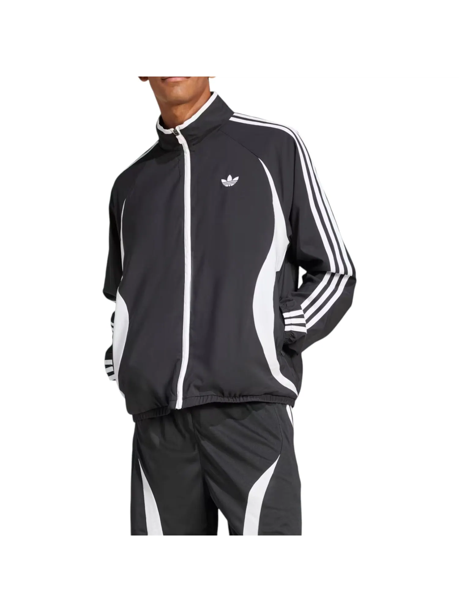 Спортивная футболка Adidas Adicolor Teamgeist 'Black White' — изображение 2 из 3, черный/белый