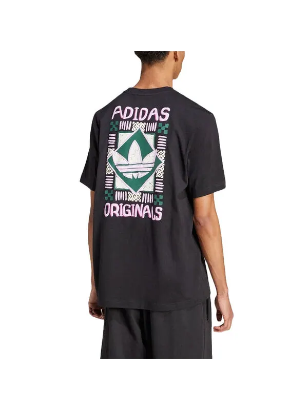 Футболка с принтом 80-х премиум-класса, азиатские размеры Adidas — изображение 3 из 3, черный
