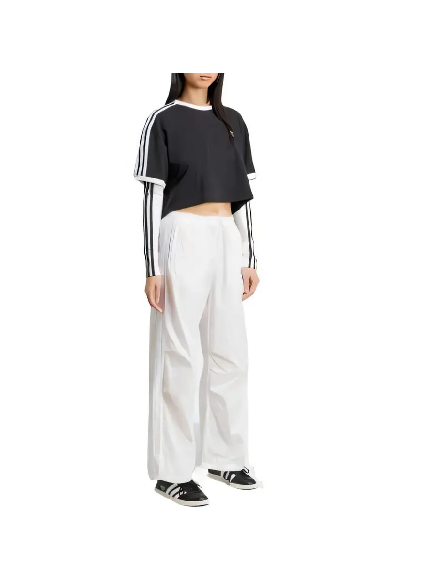 Футболка adidas 3s Loose Crop Top 'Black' — изображение 4 из 4, черный