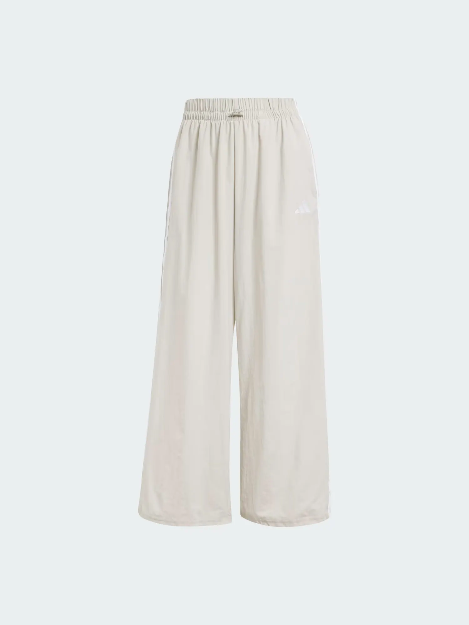 Брюки спортивные Adidas Essentials 3-Stripes Lifestyle Woven Parachute — изображение 1 из 6, бежевый