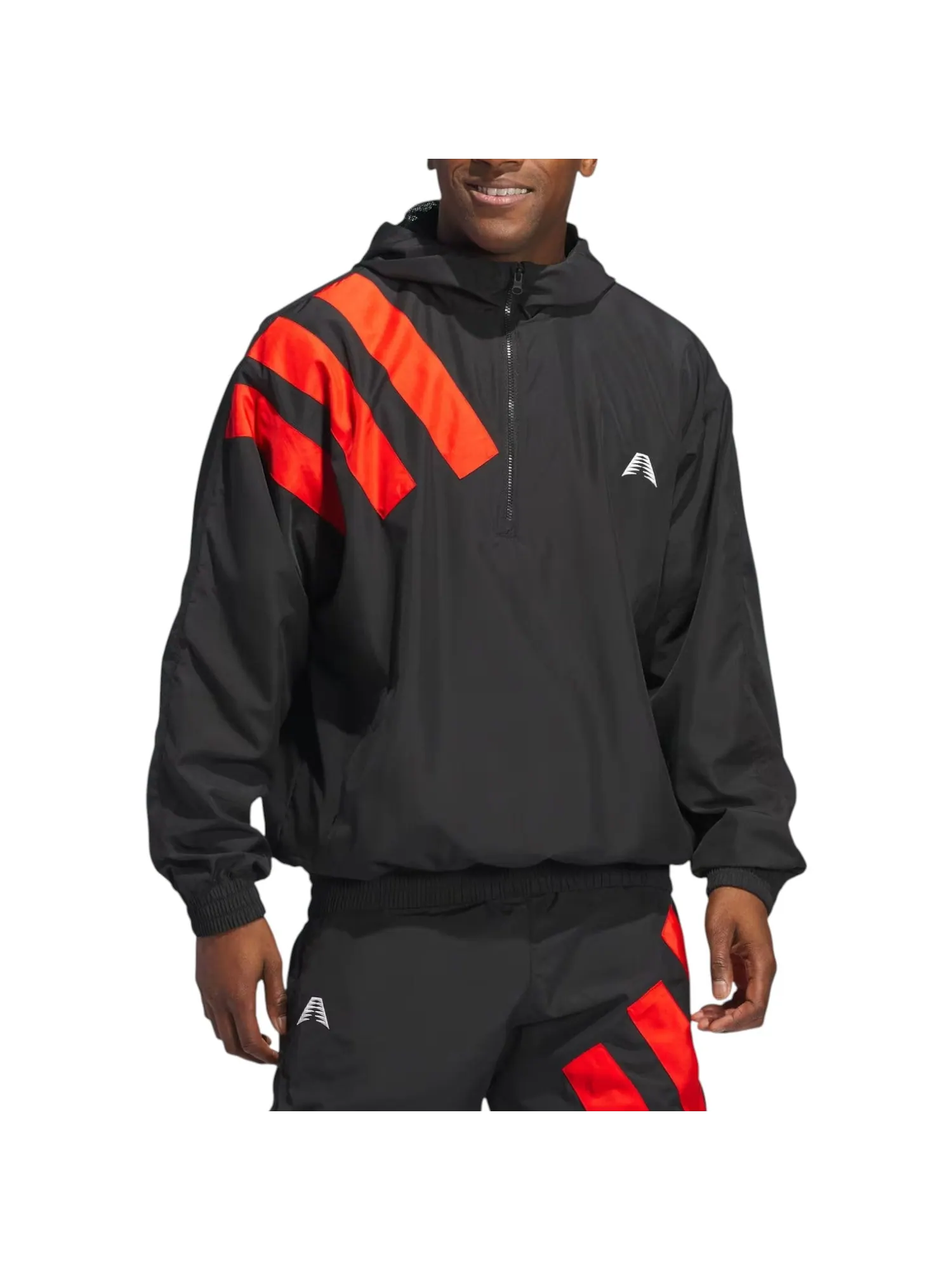 Куртка-анорак Adidas Anthony Edwards, азиатский размер — изображение 2 из 4, красный