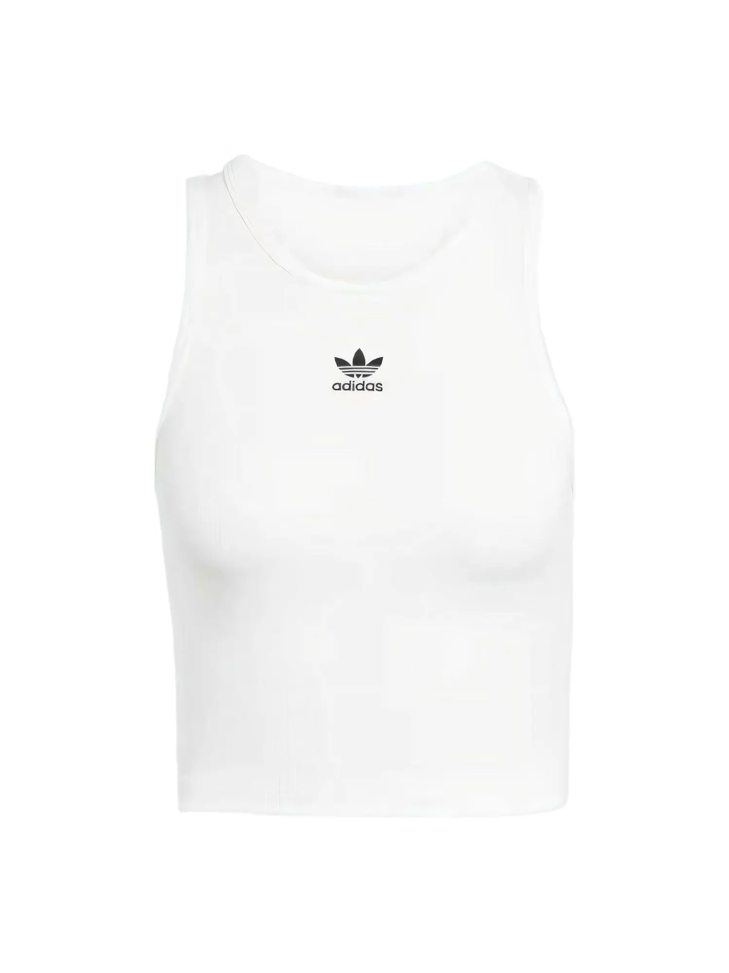 Топ (WMNS) adidas Essentials Ribbed Tank Top 'White' — изображение 1 из 4, белый