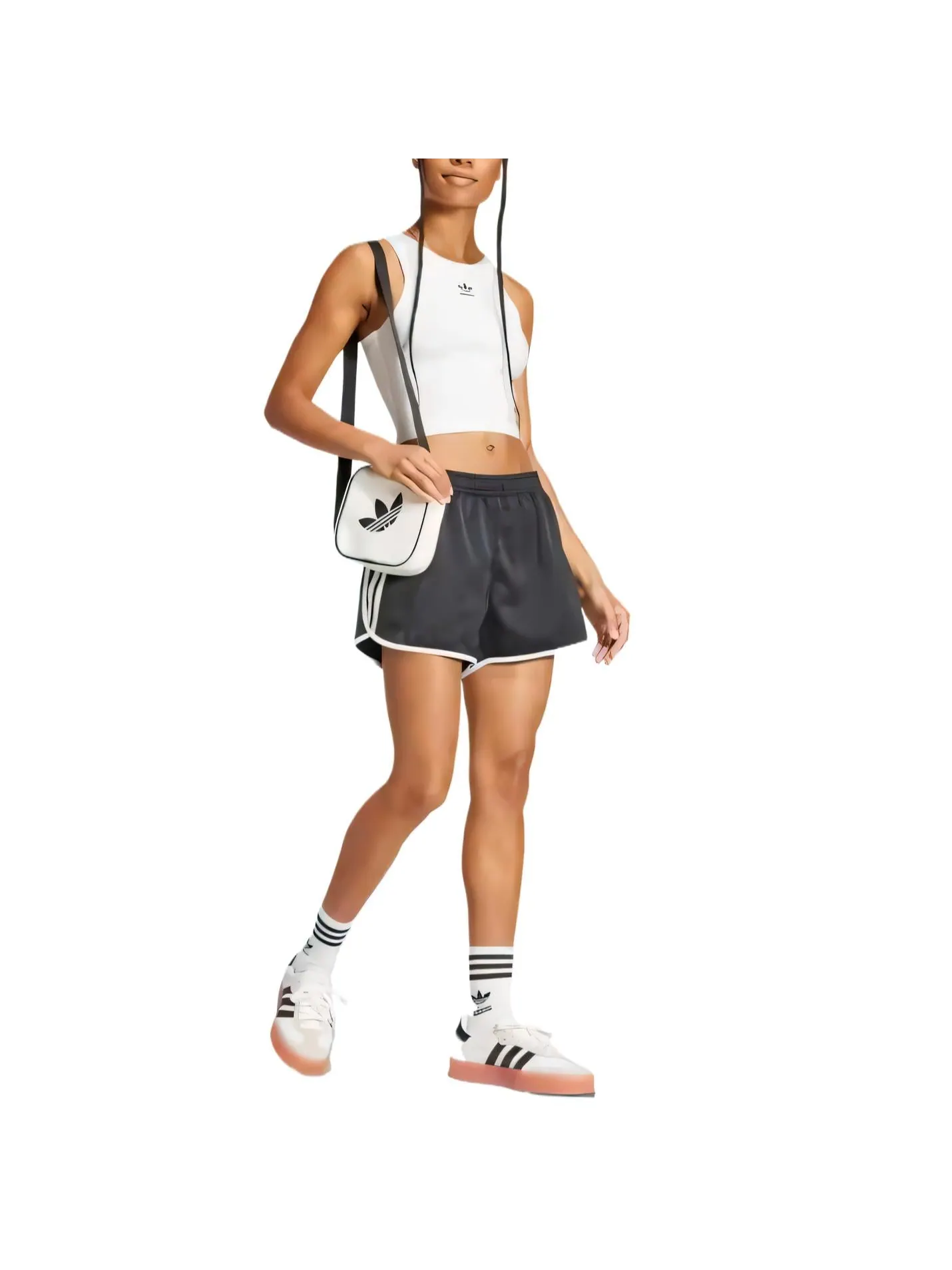 Топ (WMNS) adidas Essentials Ribbed Tank Top 'White' — изображение 4 из 4, белый