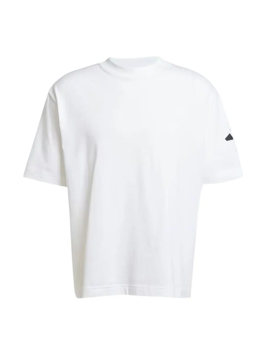 Футболка adidas Essentials Loose Fit 3 Bar Logo T-Shirt 'White' — изображение 1 из 3, белый