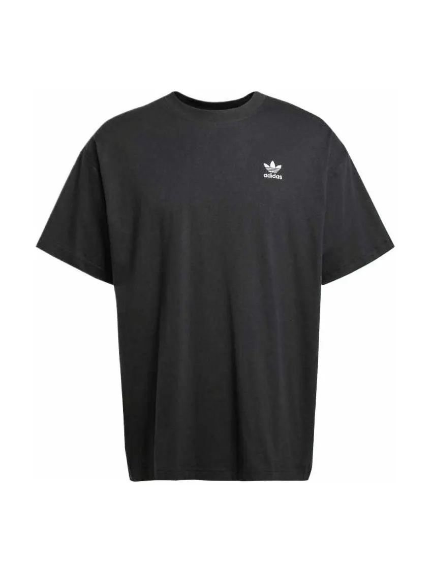 Adidas Camiseta Trifolio Essentials Oversized 'Black White' — изображение 1 из 4, черный/белый
