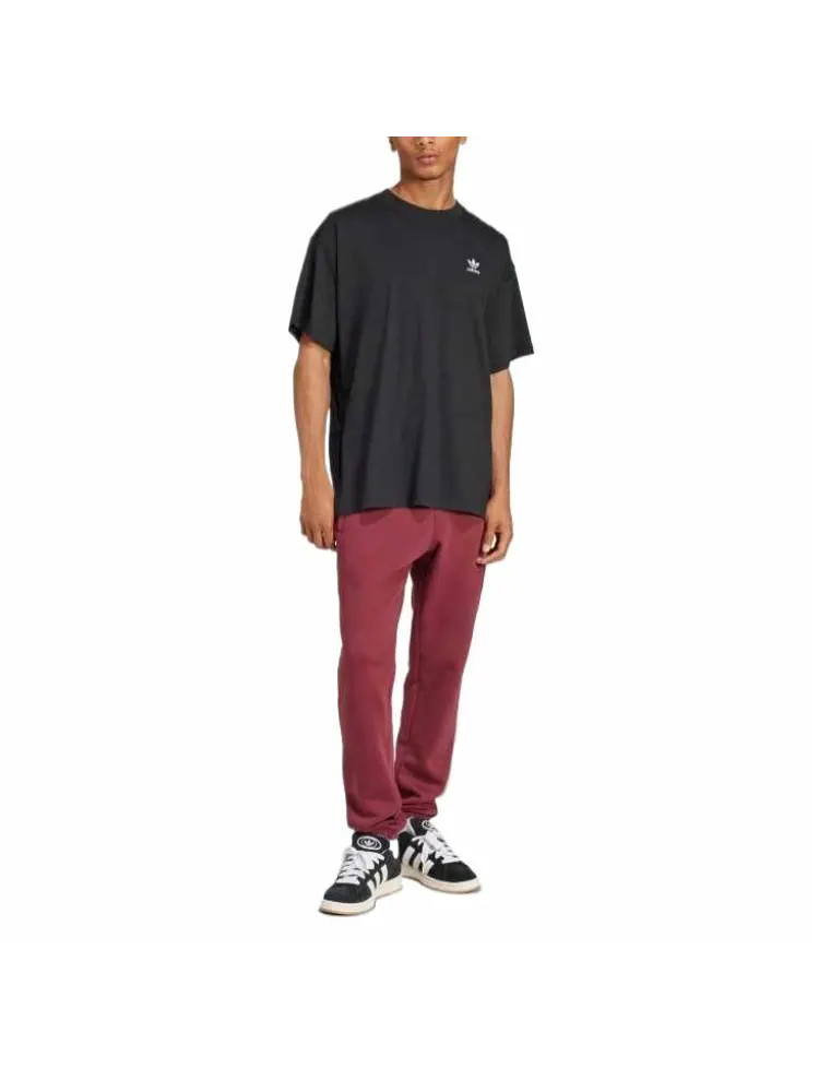 Adidas Camiseta Trifolio Essentials Oversized 'Black White' — изображение 4 из 4, черный/белый