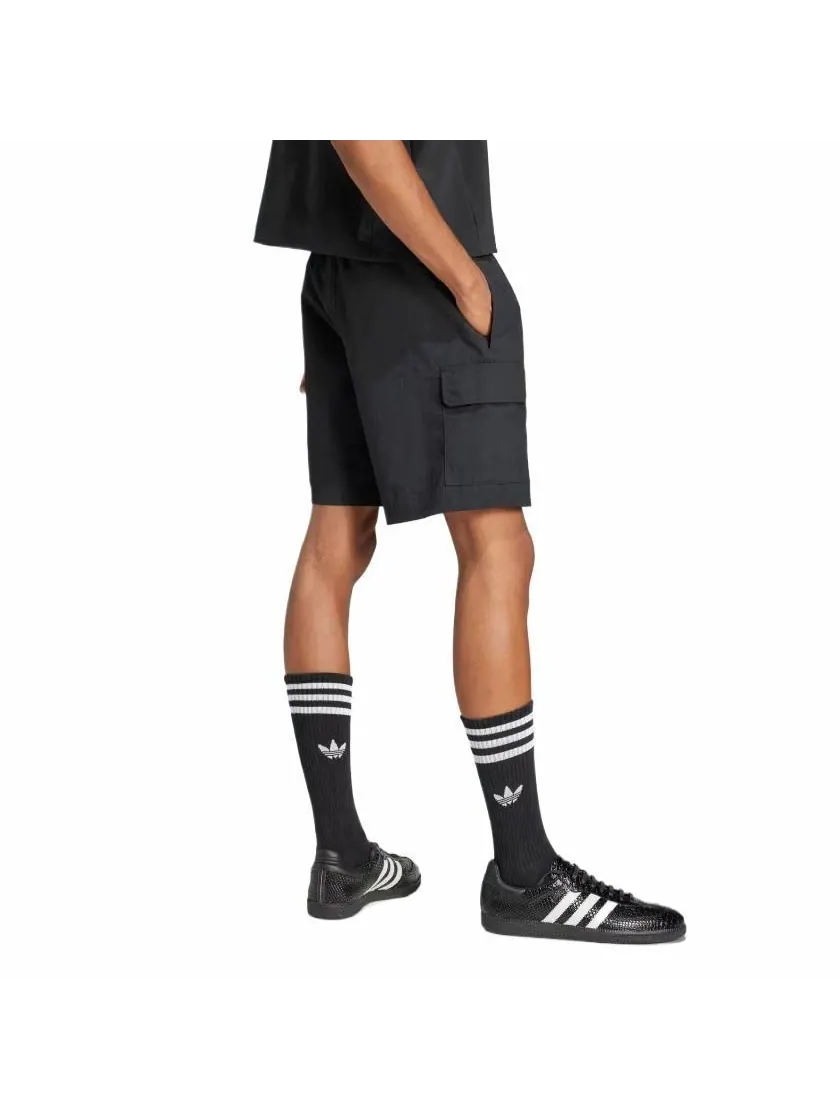 Шорты adidas Trefoil Essentials Woven Cargo Shorts Asia Sizing 'Black' — изображение 3 из 4, черный