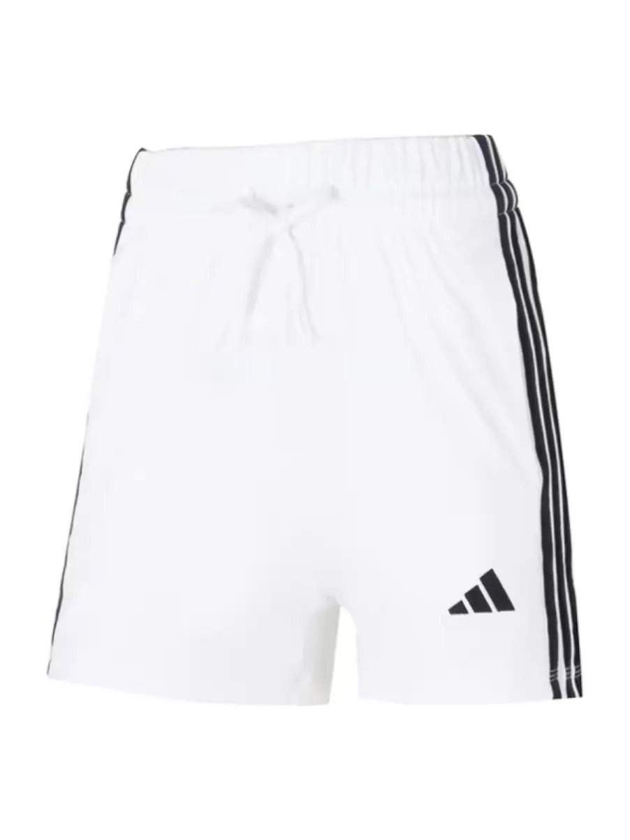 (WMNS) Шорты-стринги Adidas с тремя полосками — изображение 1 из 2, белый/черный