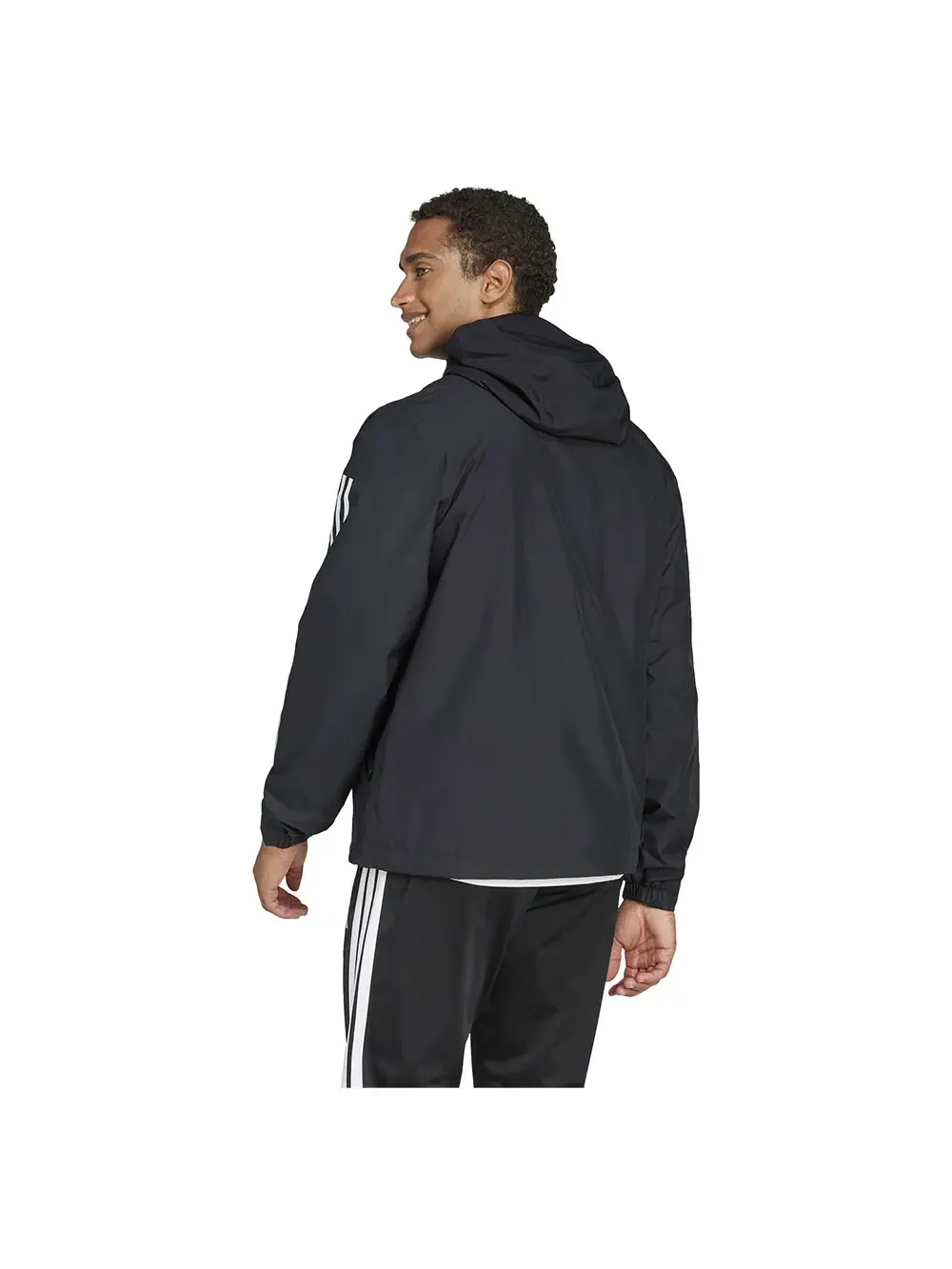 Куртка Adidas Essentials 3-Stripes RAIN.RDY — изображение 3 из 6, черный