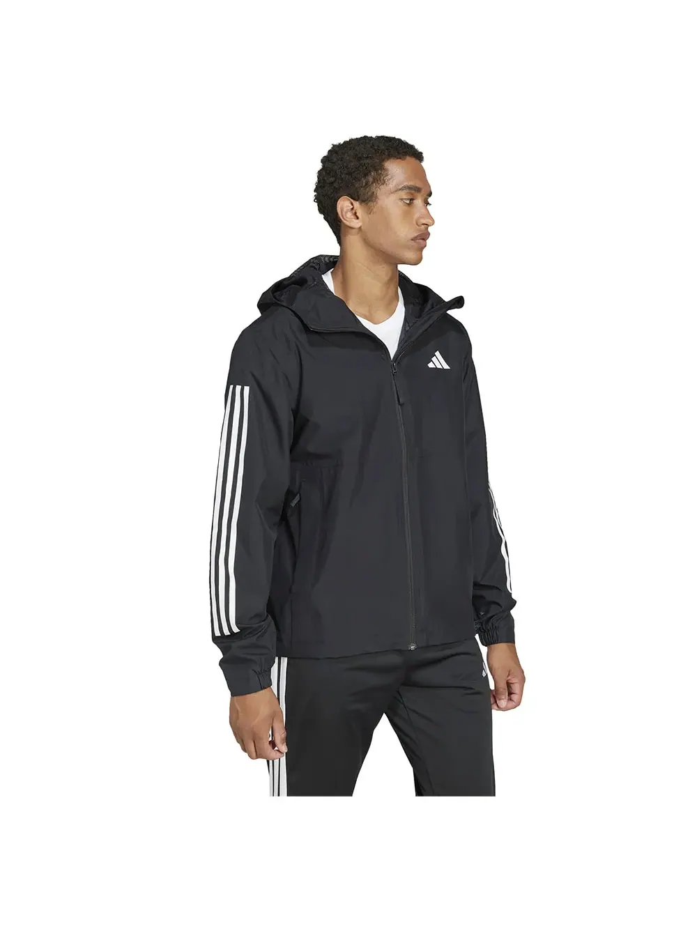 Куртка Adidas Essentials 3-Stripes RAIN.RDY — изображение 4 из 6, черный
