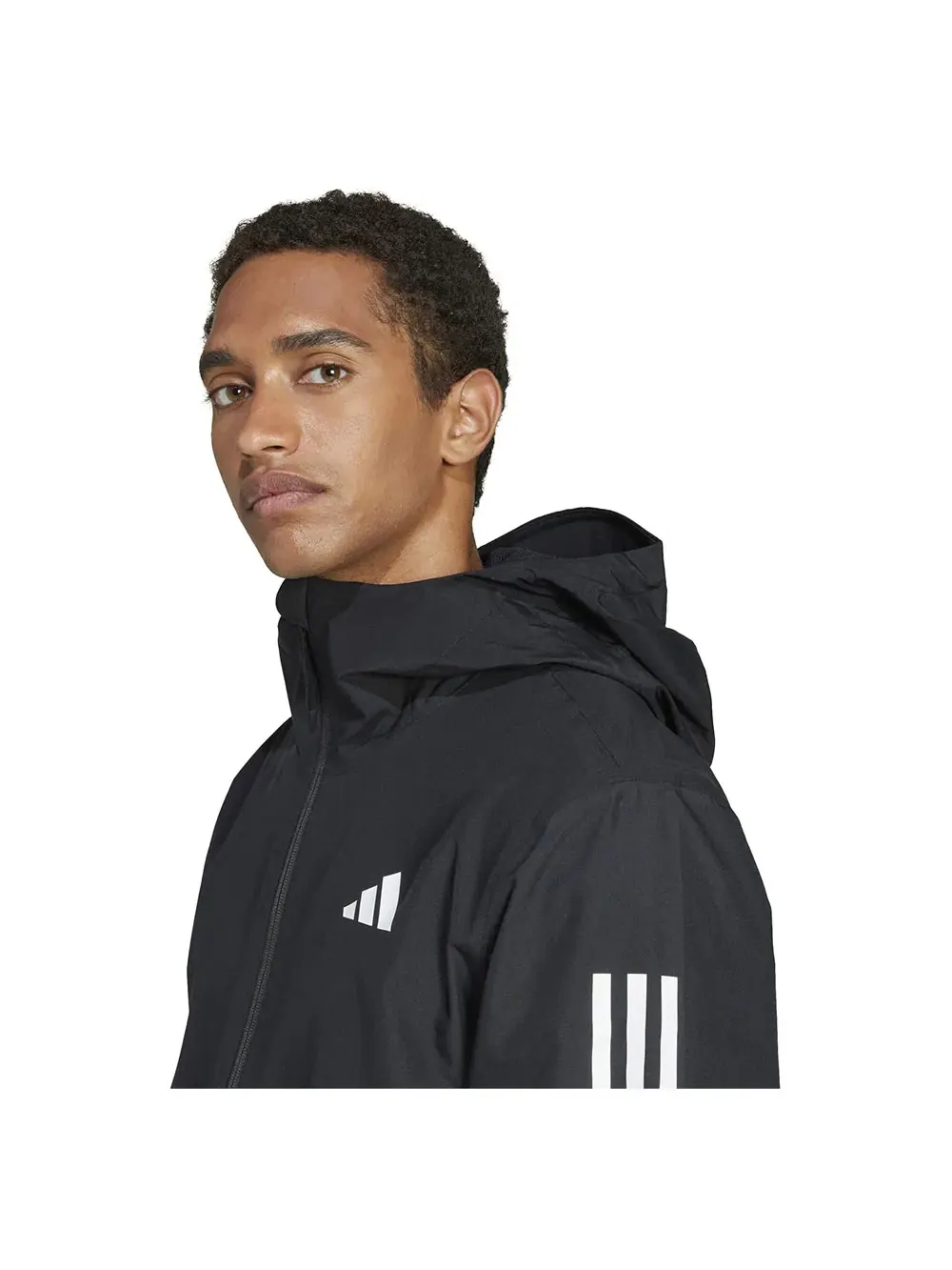 Куртка Adidas Essentials 3-Stripes RAIN.RDY — изображение 5 из 6, черный