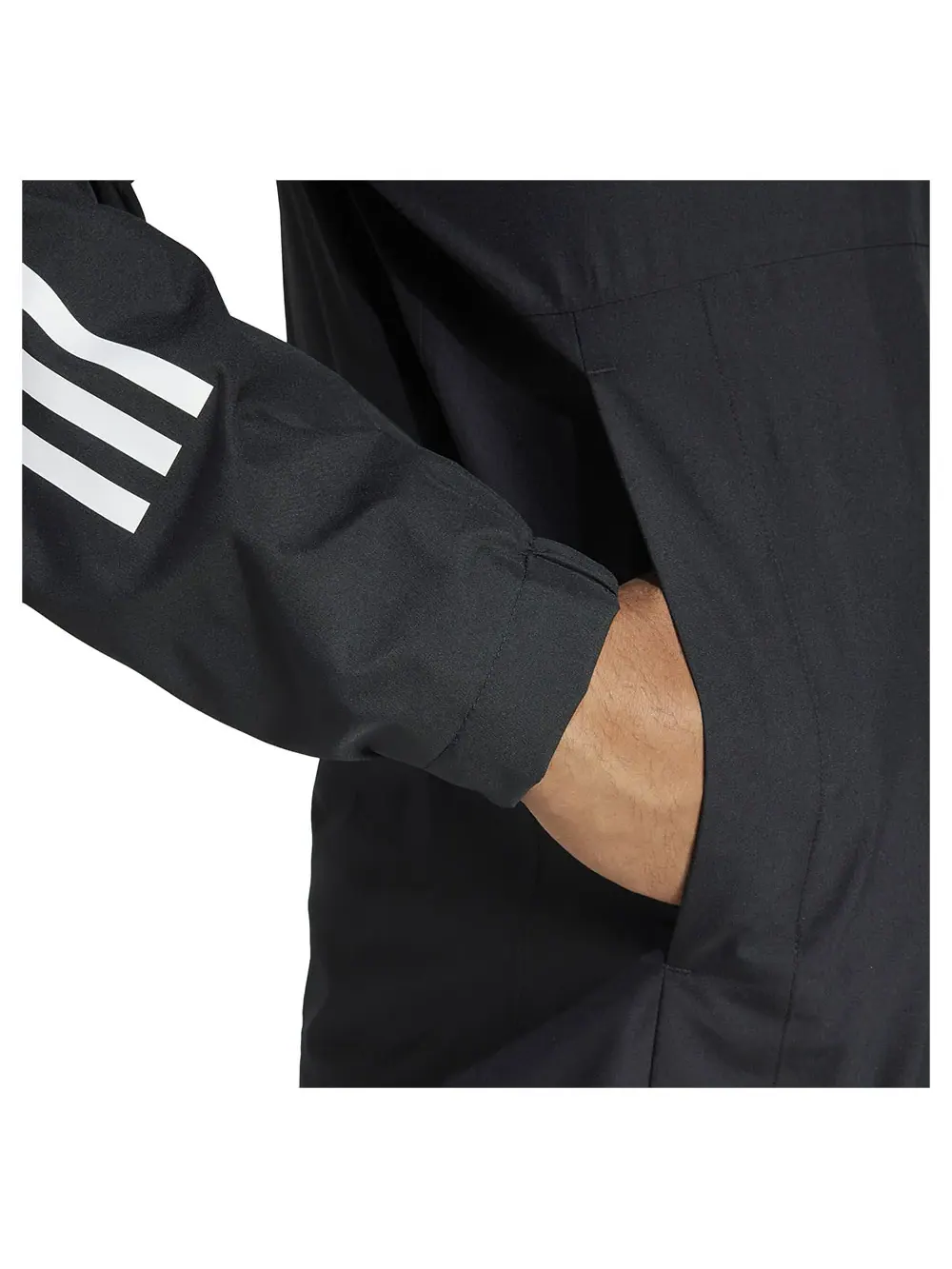 Куртка Adidas Essentials 3-Stripes RAIN.RDY — изображение 6 из 6, черный