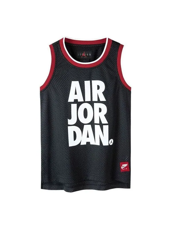 Спортивная футболка mesh jersey 'black red white' Air Jordan — изображение 1 из 3, черный/белый/красный