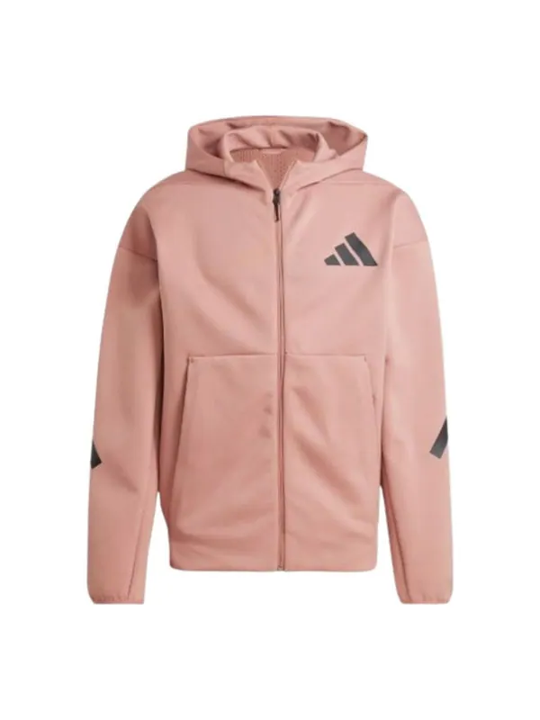 Куртка z.n.e. full-zip hooded track jacket Adidas — изображение 1 из 2, розовый