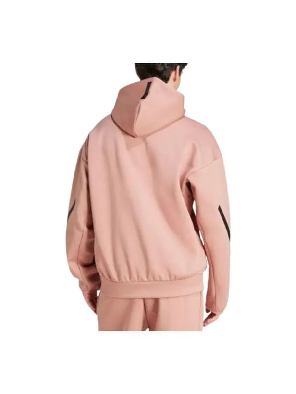 Куртка z.n.e. full-zip hooded track jacket Adidas — изображение 2 из 2, розовый