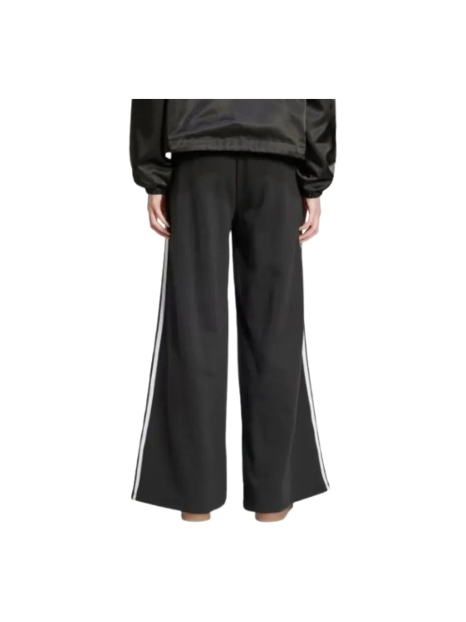 (WMNS) Спортивные брюки Adidas adicolor Firebird Oversized 'Black White' — изображение 3 из 3, черный/белый