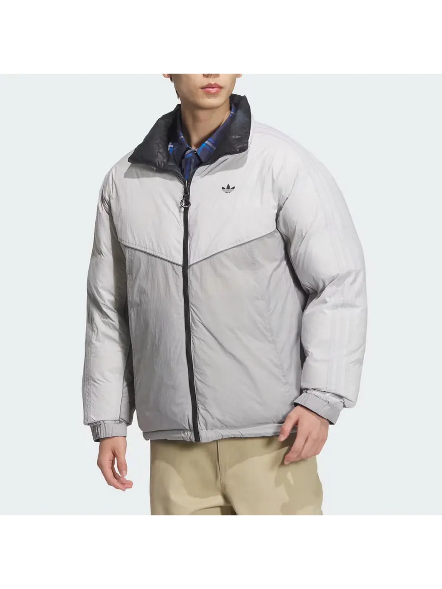 Куртка adidas Rev Down Jacket Asia Sizing 'Black Gresix' — изображение 6 из 6, черный