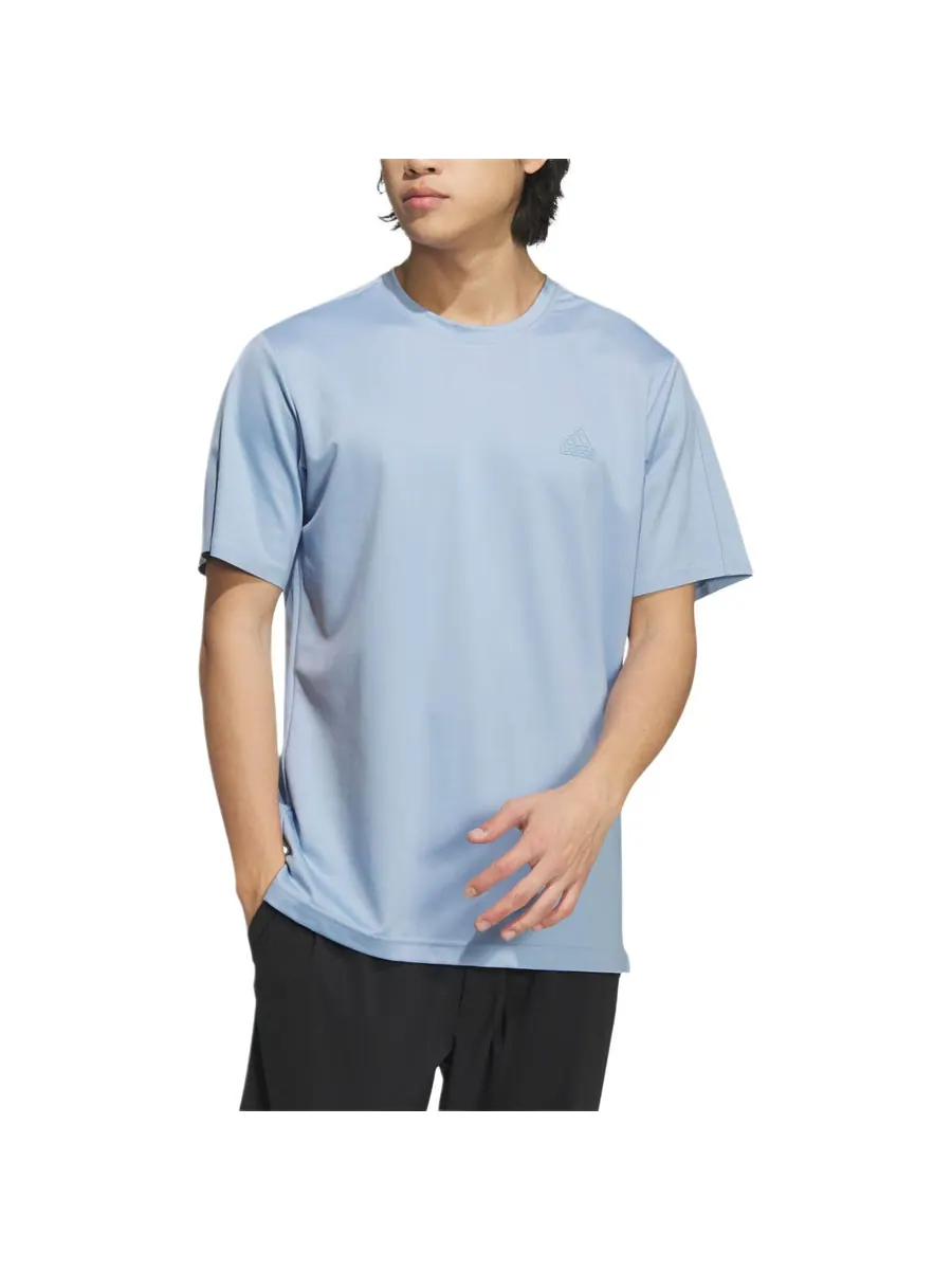Футболка adidas Sport Casual Cooling Solid Color Crew Neck T-Shirt Asia Sizing 'Teal' — изображение 2 из 4, бирюзовый