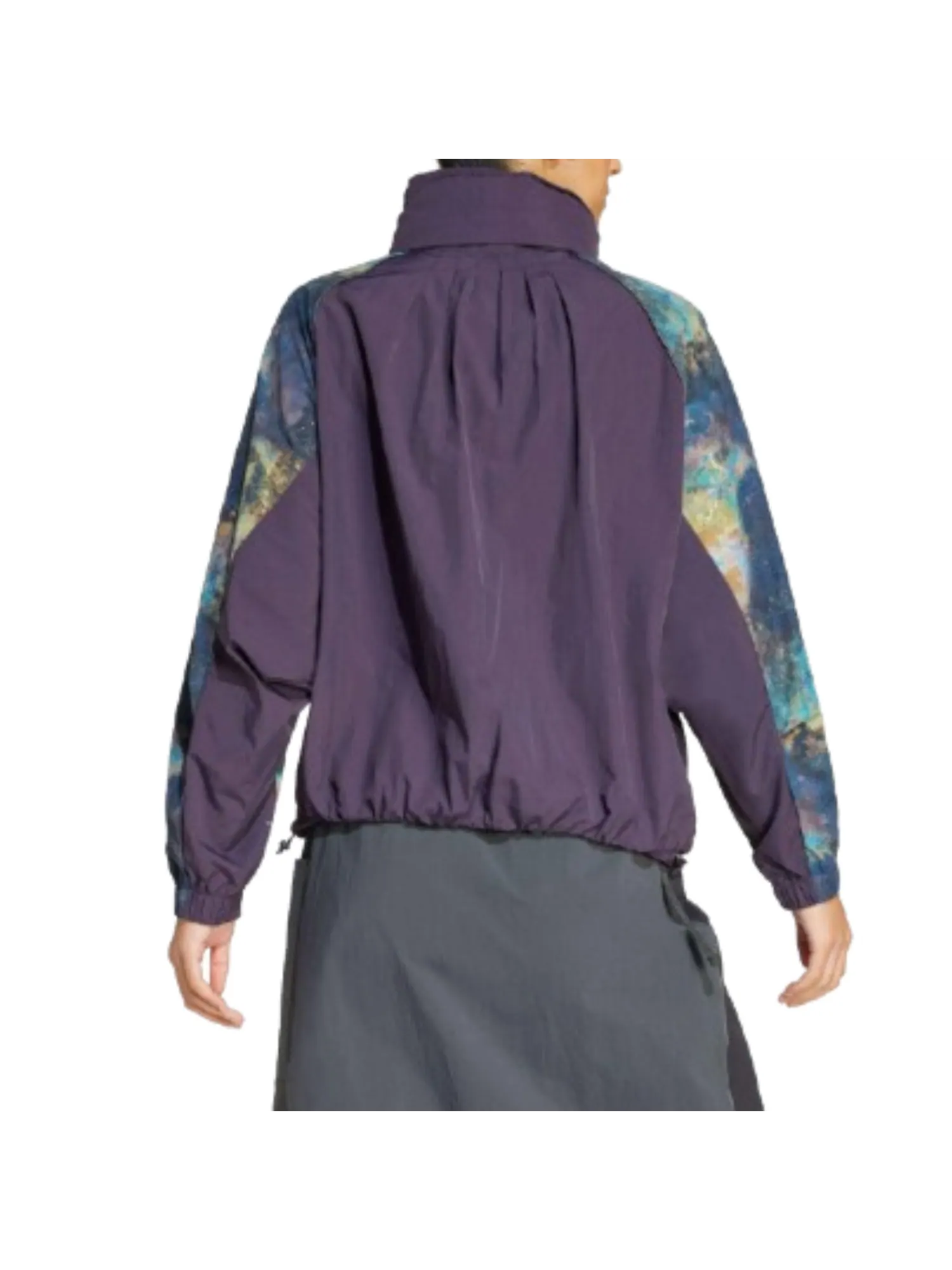 (WMNS) Куртка Adidas DISNEY National Geographic WIND.RDY 'Purple Green' — изображение 2 из 2, фиолетовый/зеленый