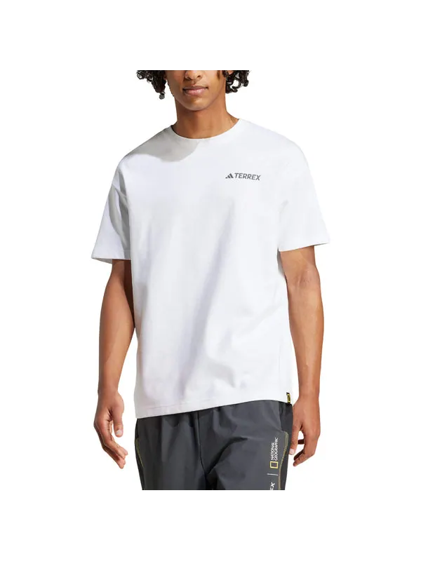 Футболка x national geographic aeroready graphic t-shirt asia sizing Adidas — изображение 2 из 3, белый
