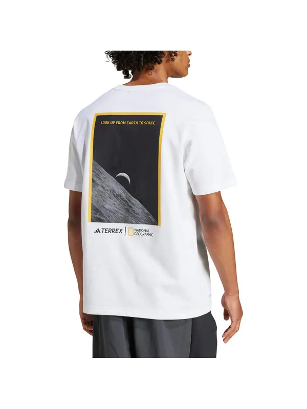 Футболка x national geographic aeroready graphic t-shirt asia sizing Adidas — изображение 3 из 3, белый