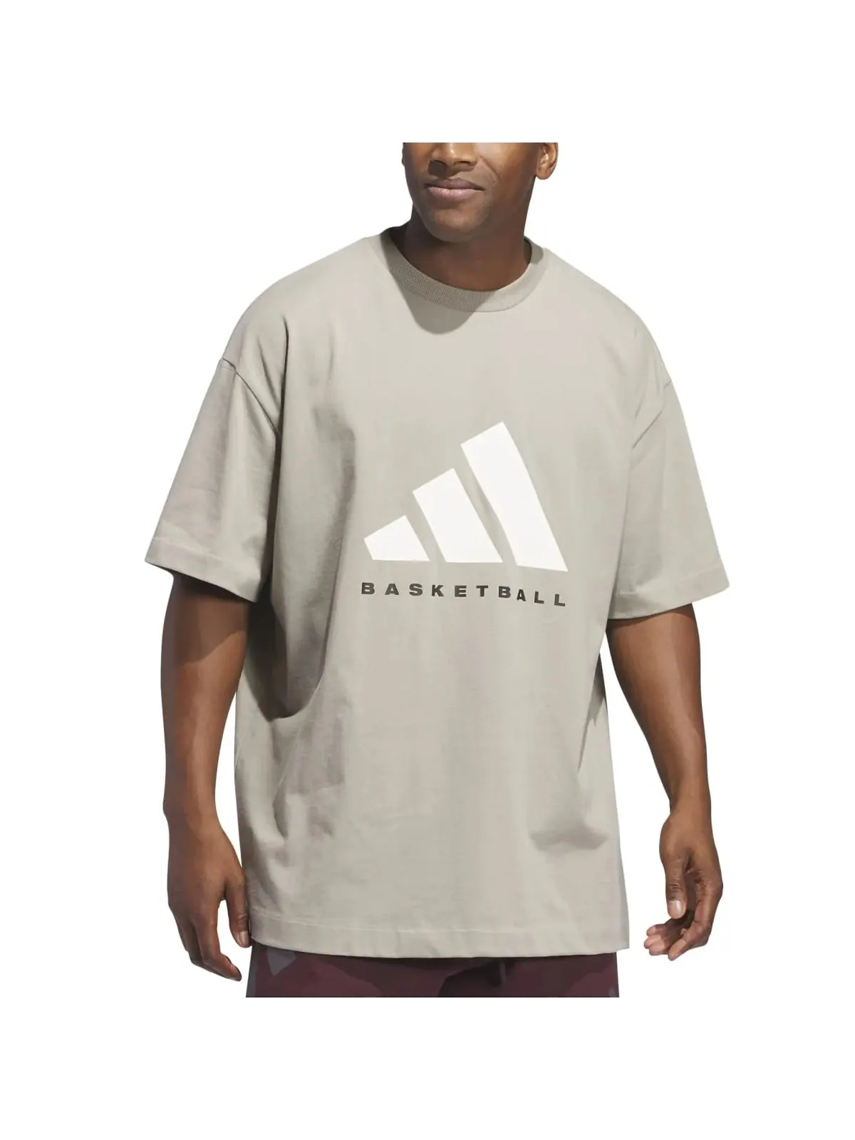 Футболка adidas ONEADI BB T-Shirt 'Beig' — изображение 2 из 5, бежевый
