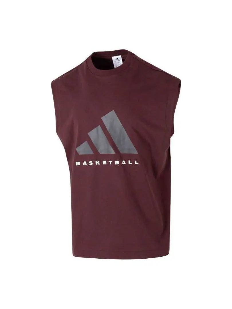Жилет adidas Basketball Vest 'Aurora Ruby' — изображение 1 из 4, бордовый