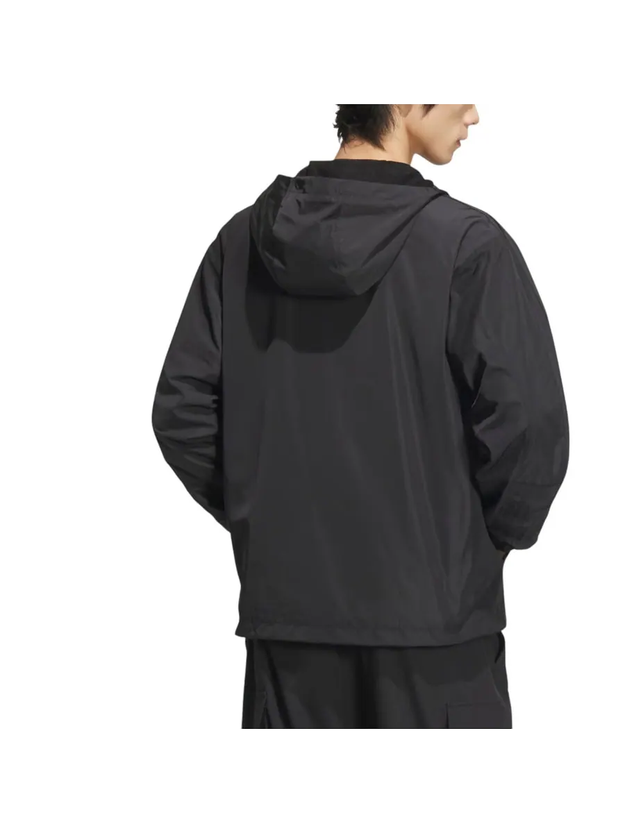 Куртка adidas Alanta Windbreaker Asia Sizing 'Black' — изображение 3 из 3, черный