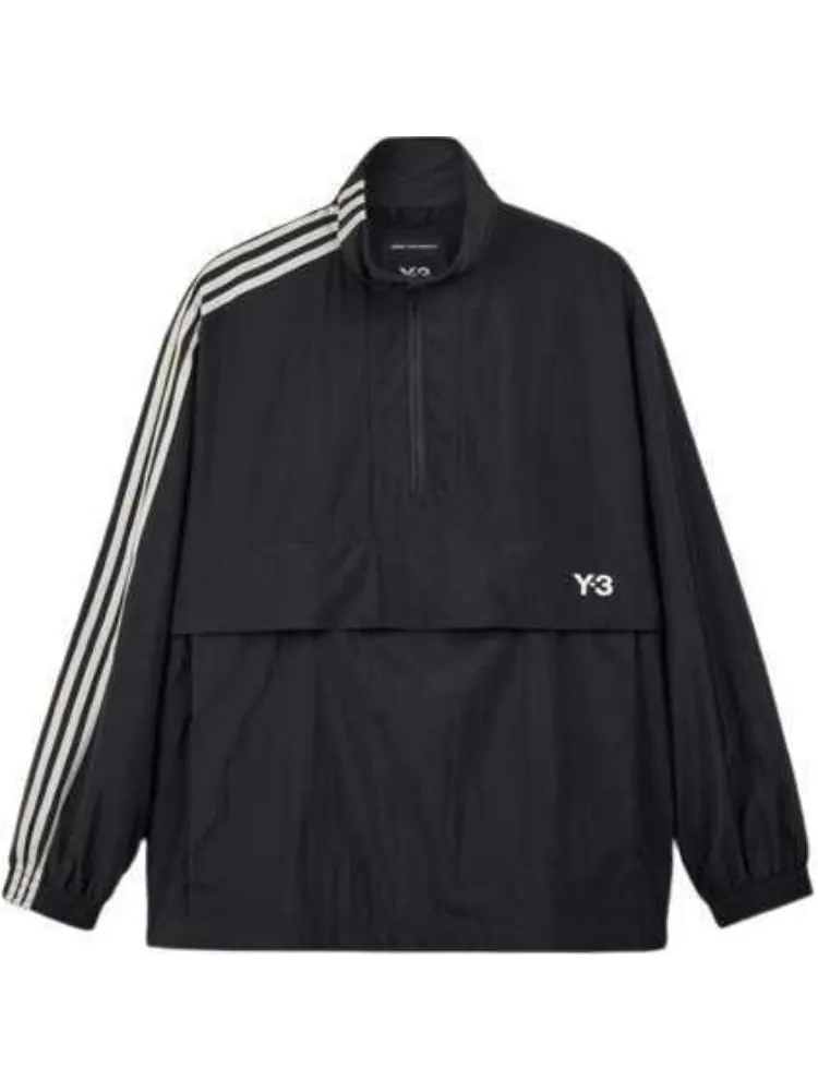 Куртка Y-3 3-Stripes Nylon Shell 1/2 Zip — изображение 1 из 6, черный