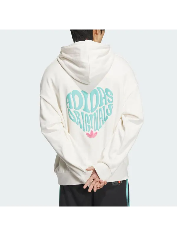 Толстовка оригиналы v day hoodie asia sizing Adidas — изображение 4 из 4, белый/синий