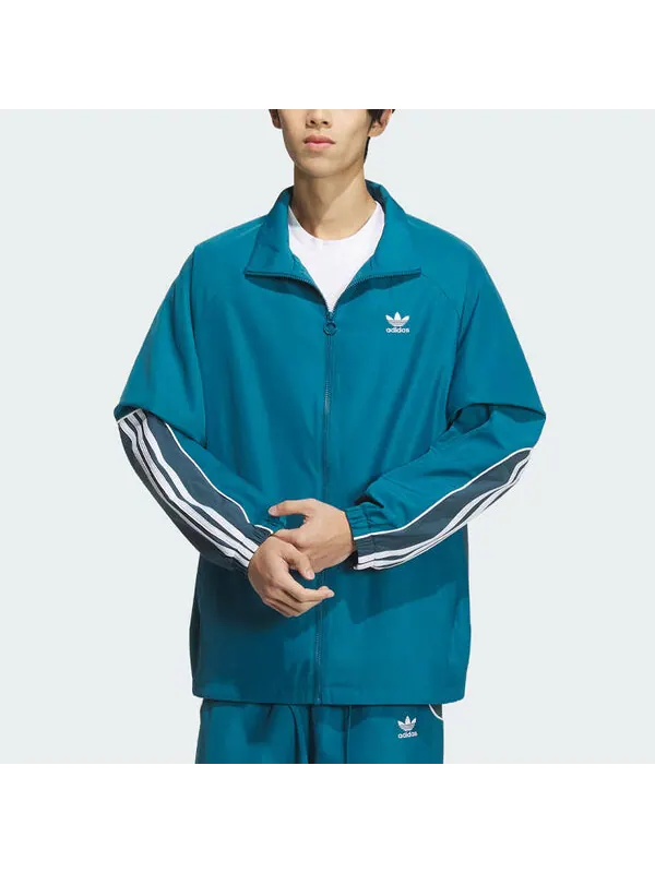 Куртка оригиналы 3 полоски куртка тренера азиатские размеры Adidas — изображение 3 из 4, синий