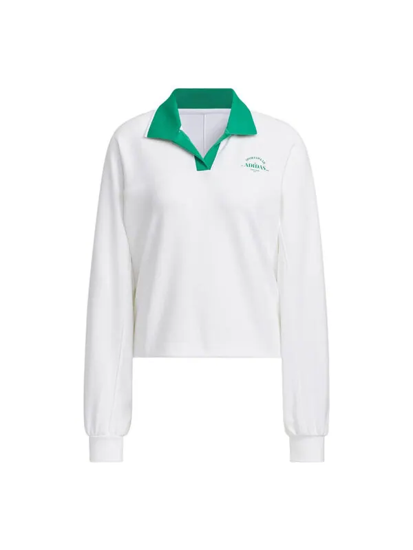 Рубашка поло verbiage polo shirt asia sizing Adidas — изображение 1 из 4, белый/зеленый