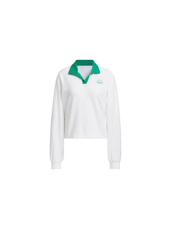 Рубашка поло verbiage polo shirt asia sizing Adidas — изображение 2 из 4, белый/зеленый