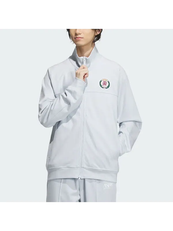 Куртка verbiage knit jacket asia sizing Adidas — изображение 3 из 4, белый