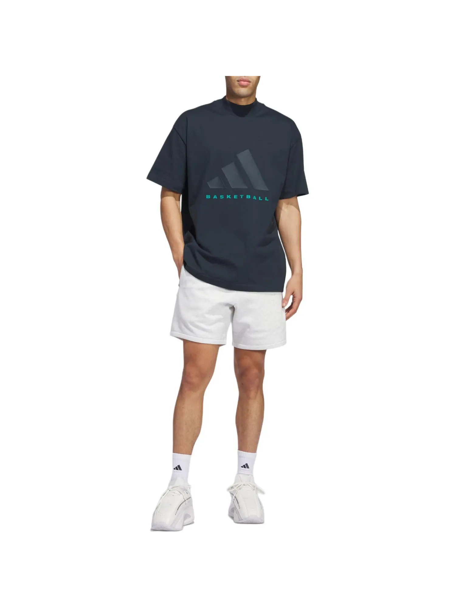 Футболка adidas THE 2024 COLLECTION Basketball T-Shirt 'Black' — изображение 3 из 7, черный