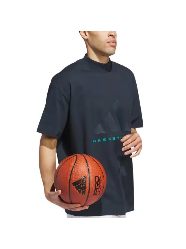 Футболка adidas THE 2024 COLLECTION Basketball T-Shirt 'Black' — изображение 4 из 7, черный