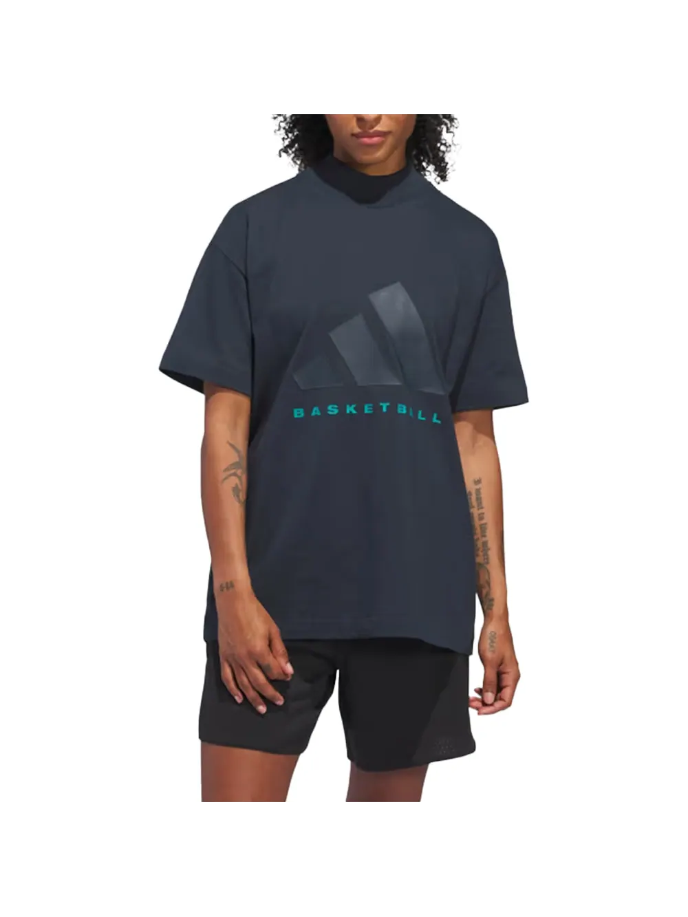 Футболка adidas THE 2024 COLLECTION Basketball T-Shirt 'Black' — изображение 6 из 7, черный