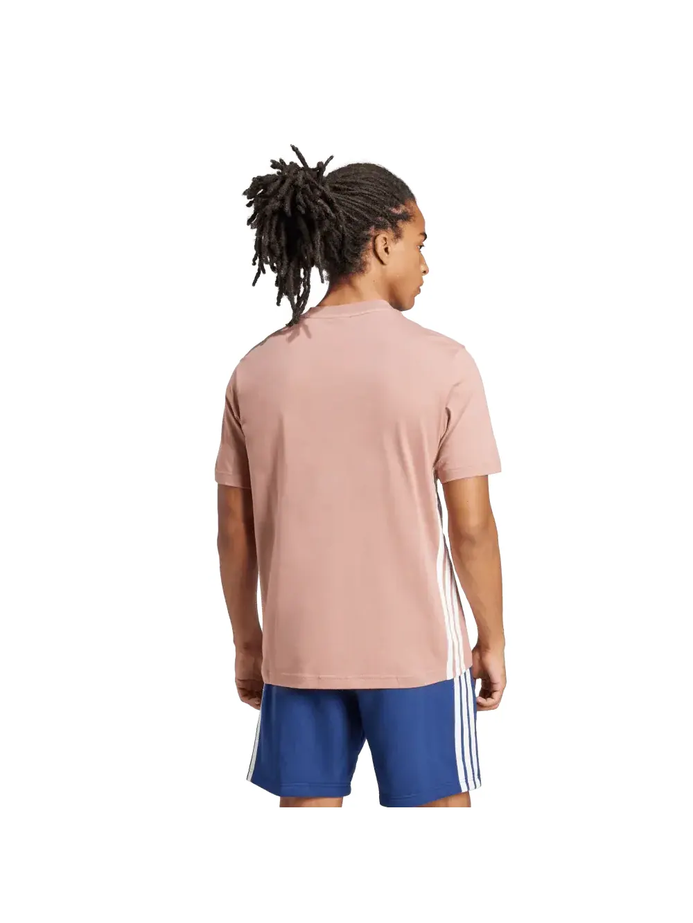Футболка adidas Essentials Performance T-Shirt 'Pink White' — изображение 2 из 2, розовый