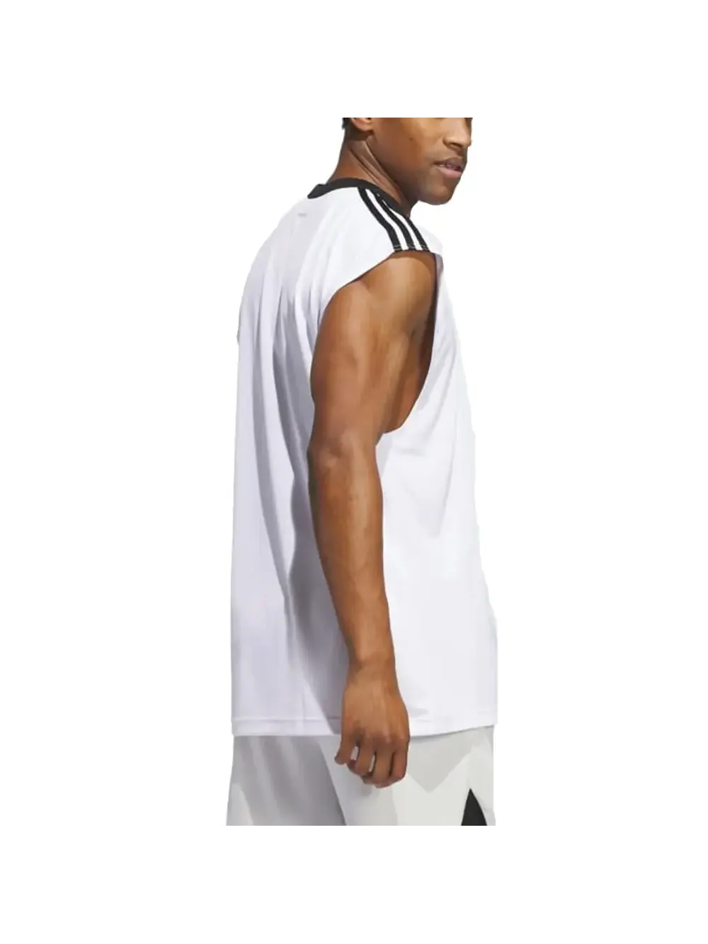 Жилет adidas Basketball All World Vest 'White Black' — изображение 2 из 3, белый