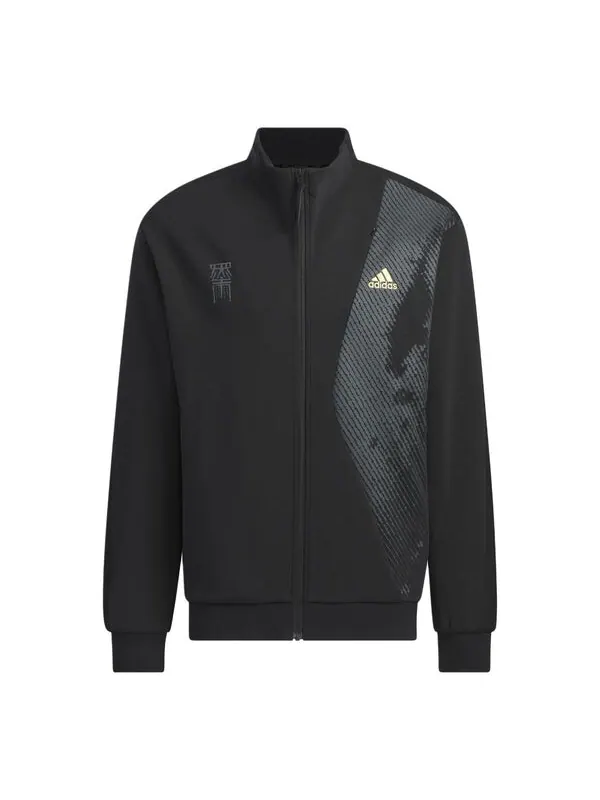 Куртка оригиналы тканые Куртка азиатские размеры Adidas — изображение 1 из 4, черный