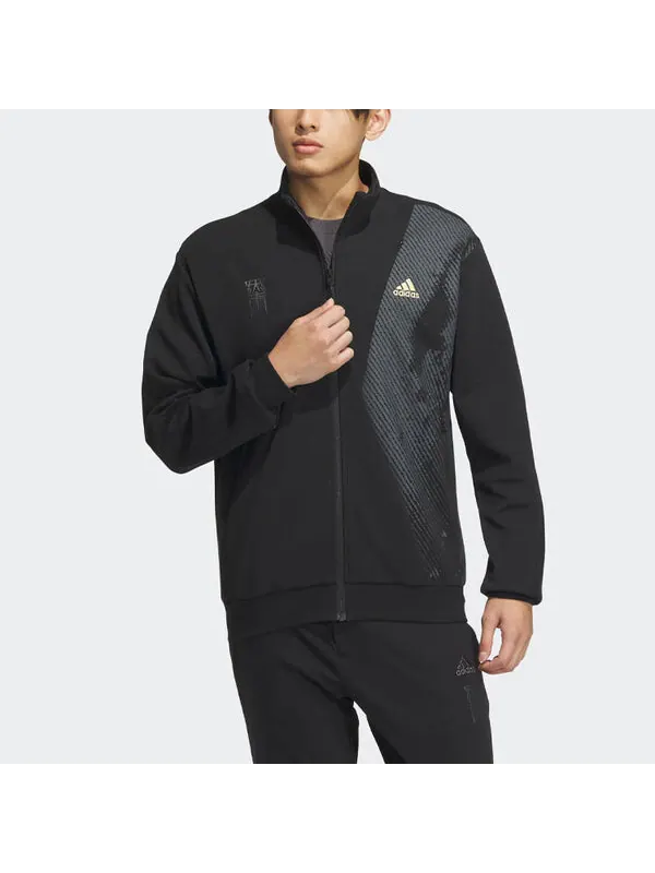 Куртка оригиналы тканые Куртка азиатские размеры Adidas — изображение 3 из 4, черный