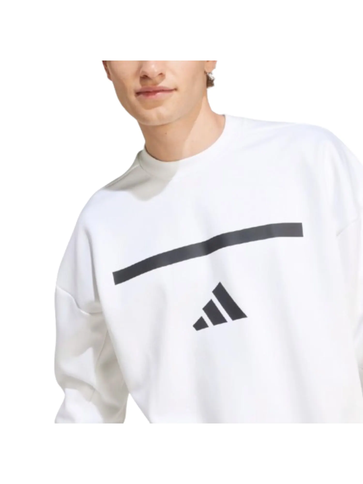 Новая толстовка Adidas ZNE 'Бело-черный' — изображение 2 из 3, белый/черный