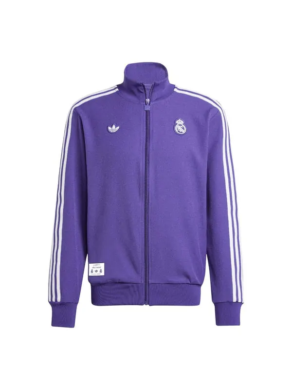 Куртка real madrid terrace icons track top Adidas — изображение 1 из 1, фиолетовый