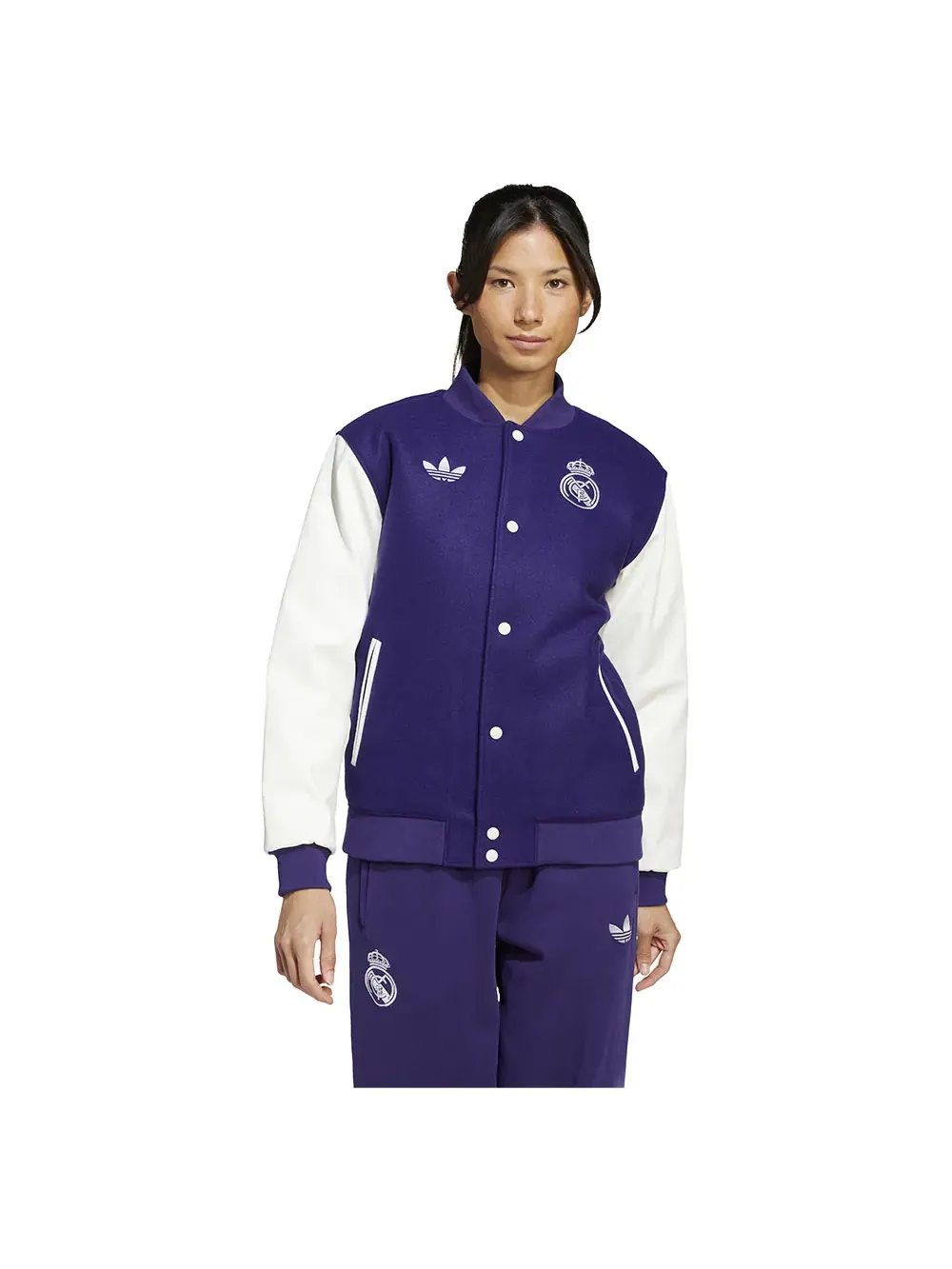 Куртка Adidas Real Madrid CNY Jacket (Gender Neutral) — изображение 3 из 9, темный фиолетовый