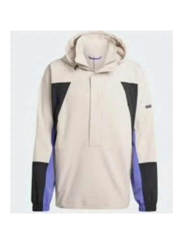 Куртка цветные анорак азиатские размеры Adidas — изображение 1 из 2, белый/фиолетовый