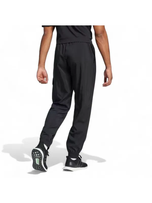 Спортивные брюки adidas Essentials Small Logo Cargo Pants 'Black' — изображение 3 из 4, черный